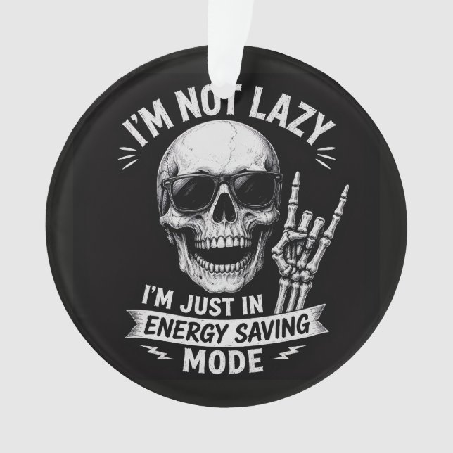 Skelett Lustige Vibes Ornament (Vorderseite)