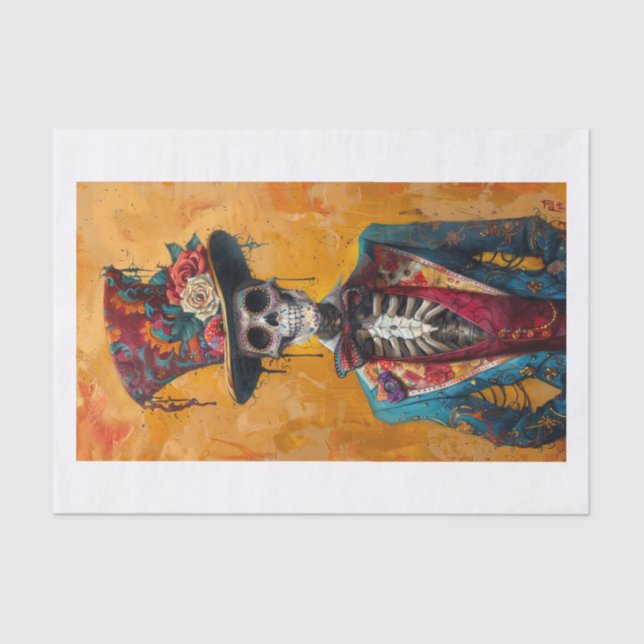 Skelett Lyfe9 Seidenpapier (Vorderseite)