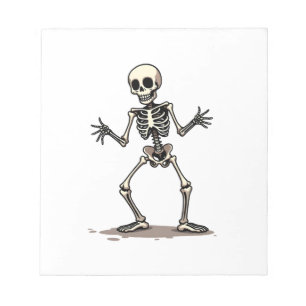 Skelett macht den Dab � Lustiges Halloween-Tanz-Sh Notizblock