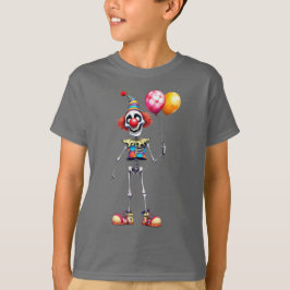 Skelett mit Clownase, Halloween, Autor Nat T-Shirt