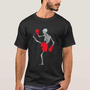 Skelett Muay Thai Halloween Kickboxen MMA T-Shirt