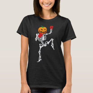 Skelett Muay Thai Halloween-Kürbis-Kickboxen Mm T-Shirt