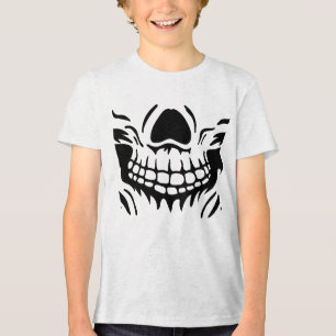 Skelett Mund Tri-Blend Shirt