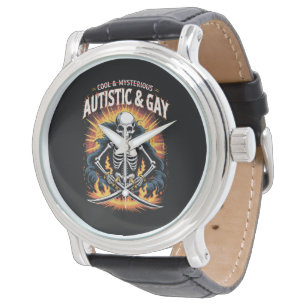 Skelett Nicht Cool Und Geheimnisvoll Autistischer Armbanduhr