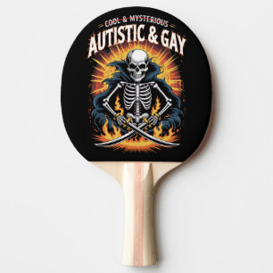 Skelett Nicht Cool Und Geheimnisvoll Autistischer  Tischtennis Schläger