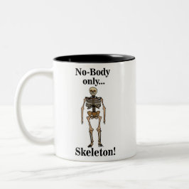 Skelett Niemand Lustig Zweifarbige Tasse