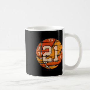 Skelett Nummer #21 Jersey Liebt Skelett Spieler Vi Kaffeetasse