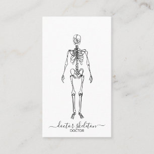 Skelett Orthopäde Visitenkarte