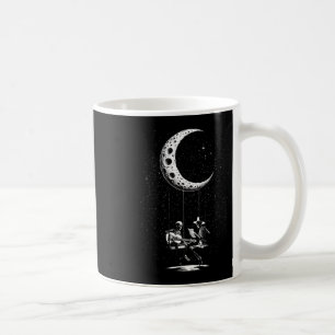 Skelett-Paar Mond Gitarre spielend Halloween Kaffeetasse