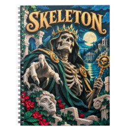Skelett, Papier-Schnitt-Monster Notizblock
