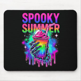 Skelett-Party Summerween-Stimmung Gruseliger Somme Mousepad