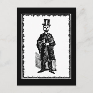Skelett - Postkarte