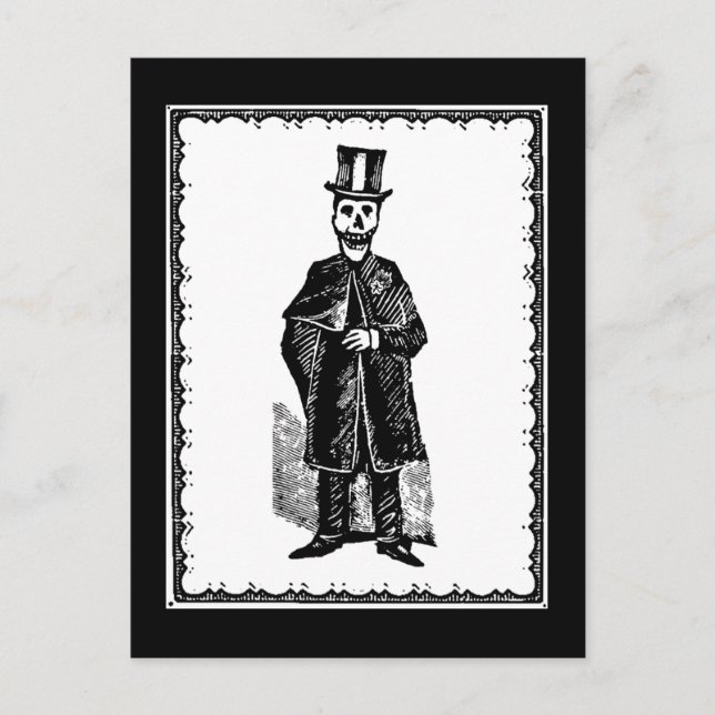 Skelett - Postkarte (Vorderseite)