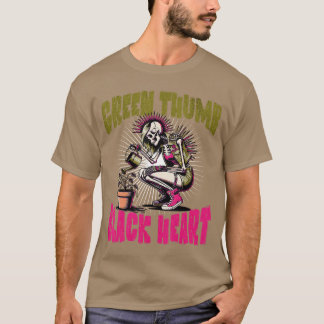 Skelett-Punk-Rock-Gärtner-Halloween-Gartenarbeit 1 T-Shirt