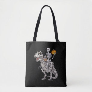 Skelett reitende Mumie Dinosaurier T Rex Halloween