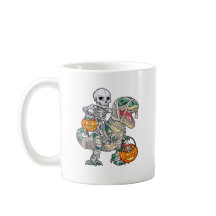 Skelett Riding Mummy Dinosaur Halloween Spaß