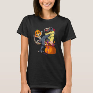 Skelett Riding Mummy Dinosaurier rex for Boys Kids T-Shirt
