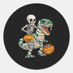 Skelett Riding Mummy Dinosaurier T Rex Kinder Jung Runder Aufkleber