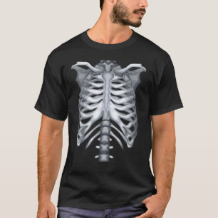 Skelett-Rippenkäfig-Zombie-Halloween-Kostüm T-Shirt