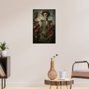 Skelett & Rosen Poster