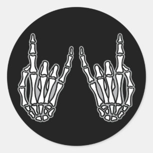 Skelett Runder Aufkleber