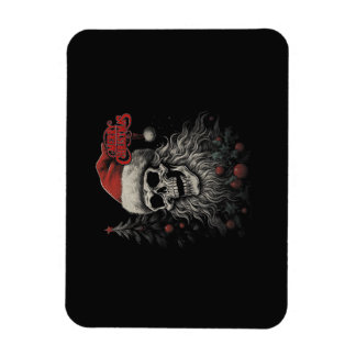 Skelett-Schädel Lustiges Frohe Weihnachten Santa P Magnet
