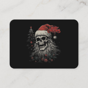 Skelett-Schädel Lustiges Frohe Weihnachten Santa P Visitenkarte