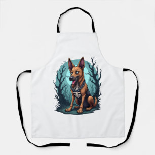 Skelett Schäferhund Schürze