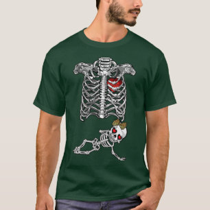 Skelett Schwangerschaft Ankündigung Geschenke zum T-Shirt