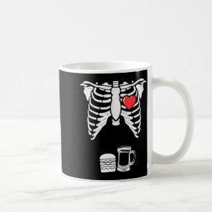 Skelett Schwangerschaft Burger Bier Shirt Röntgen Kaffeetasse