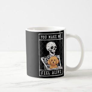 Skelett Sie fühlen Halloween Me Alive Kaffeetasse