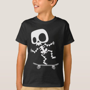 Skelett Skateboard Halloween Kostüm Spaß Skateboar T-Shirt