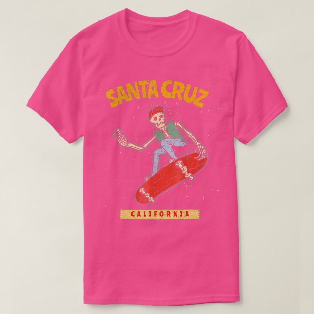 Skelett Skateboard Skateboard Skateboard Santa Cru T-Shirt (Design vorne)