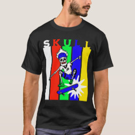 Skelett-Skateboarding T-Shirt