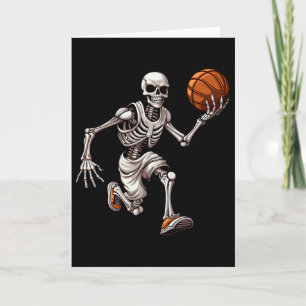 Skelett Skelett spielt Skelett Halloween Schädel L Karte