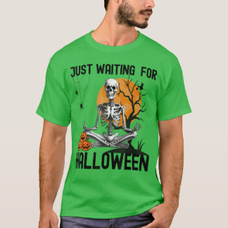 Skelett Sommer Grusel-Vibes Wartet Nur Auf Hallowe T-Shirt