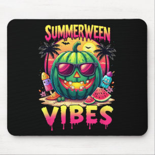 Skelett Sommer Summerween Vibes Wassermelone Jack- Mousepad
