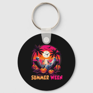 Skelett Sommer-weihnachten Strand Halloween Stimmu Schlüsselanhänger