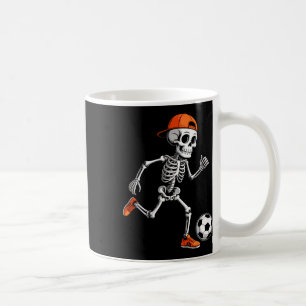 Skelett spielt Fußball Jungen Männer Lustiges Hall Kaffeetasse