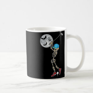 Skelett spielt Golf Golfen Frohen Halloween-Tag  Kaffeetasse