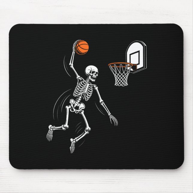 Skelett spielt Skelett Lustiger Halloween-Mann Jun Mousepad (Vorne)