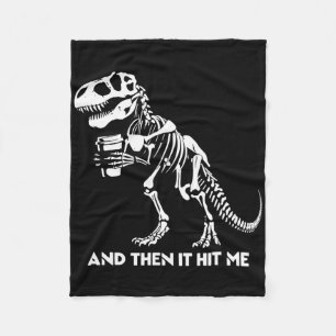 Skelett-T-Rex-Dinosaur-Halloween-Männer-Frauen-Lus Fleecedecke