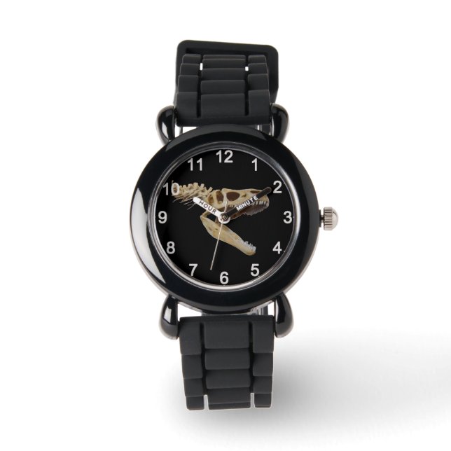 Skelett-T-rex-Dinosaurierknochen, Armbanduhr (Vorderseite)