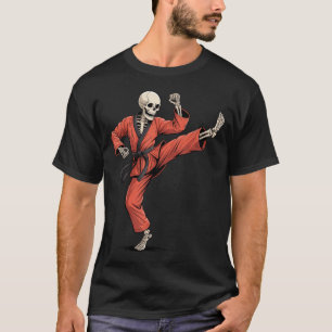 Skelett-Taekwondo-lustiges-Halloween-Kostüm-Kleink T-Shirt