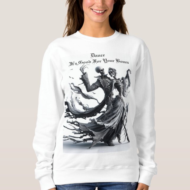 Skelett-Tanz Sweatshirt (Vorderseite)