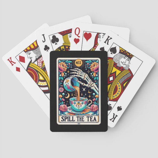 Skelett-Tarot-Kartenspiel Karten Spielkarten (Rückseite)
