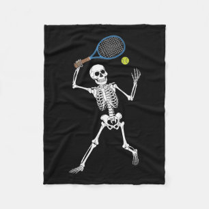 Skelett Tennisliebhaber Pl Fleecedecke