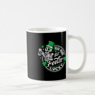 Skelett tot aber fühlt sich Glück Retro St. Pa Kaffeetasse