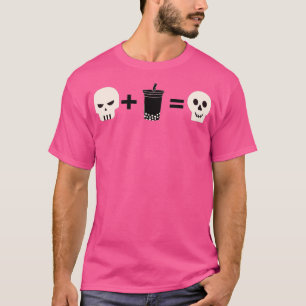 Skelett trinkt Boba oder Blase Tee Halloween Schni
