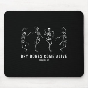 Skelett Trockenknochen kommen Christliches Hallowe Mousepad
